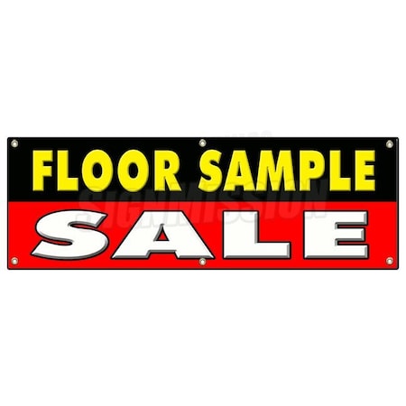 Signmission FLOOR SAMPLE SALE BANNER SIGN furniture rugs lamps chair tables discount B-72 Floor Sample Sale